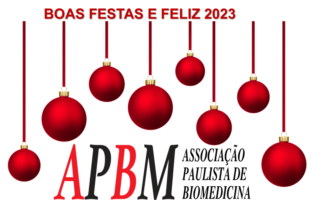A Associação Paulista de Biomedicina – APBM comunica a todos que estará em recesso do dia 23/12/2022 a 02/01/2023  retornando as atividades normais a partir do dia 03 de janeiro de 2023.  Desejamos a todos Boas Festas!